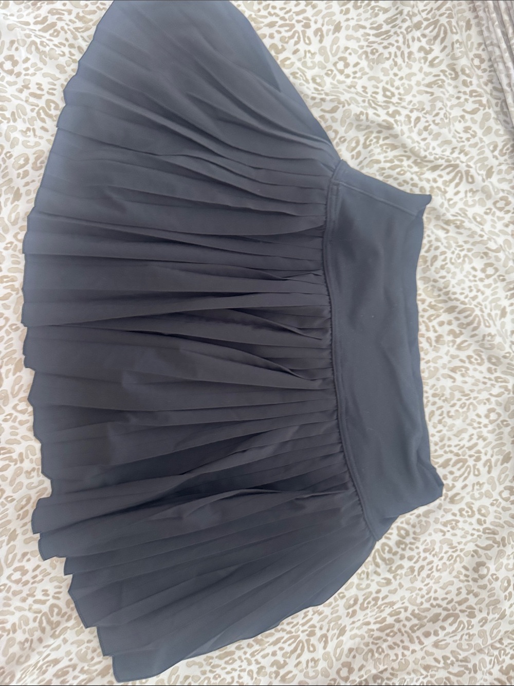 Classic Black Pleated Women's Skirt